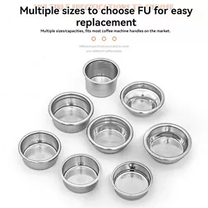 51mm/54mm/58mm Edelstahl Kaffee Filterkorb Filterkorb-Sieb Für Delonghi Breville - Bild 1 von 20
