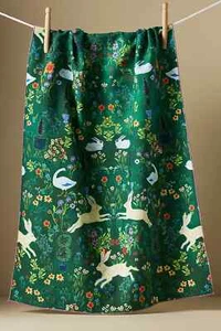 Anthropologie Bunny Cotton Dish Towel New - Picture 1 of 4