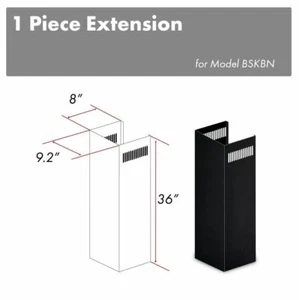 NEW ZLINE WALL CHIMNEY EXTENSION UP TO 10 FT CEILING MODEL BSKBN - Picture 1 of 2