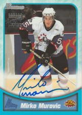 Mirko Murovic 1999 Topps Bowman CHL autograph auto card BA39