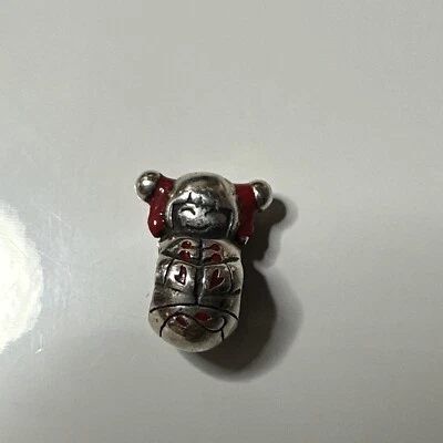 Berloque de contas de prata esterlina 925 design de menina esmalte Chamilia - Imagem 1 de 4