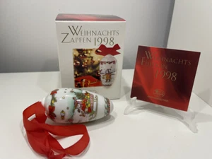 Hutschenreuther Weihnachtszapfen 1998. Top Zustand. OVP + Zertifikat - Bild 1 von 3
