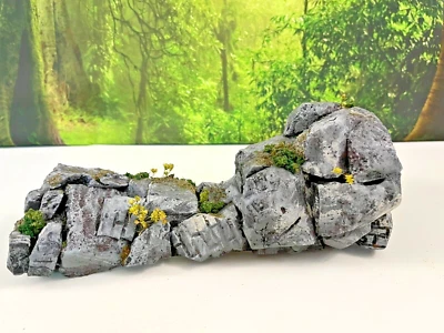 Wargaming Terrain PAINTED LG line of sight 1-PIECE Rock pile Warhammer 40k D&D Foto 1 de 4