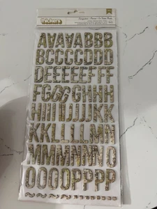 American Craft Thickers Everywhere Printed Chipboard Letter Sticker Scrapbooking - Picture 1 of 9