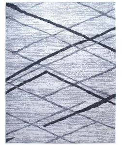 Modern Diamond Trellis Padded Washable Area Rug Indoor/Outdoor (Multiple Sizes) - Picture 1 of 3
