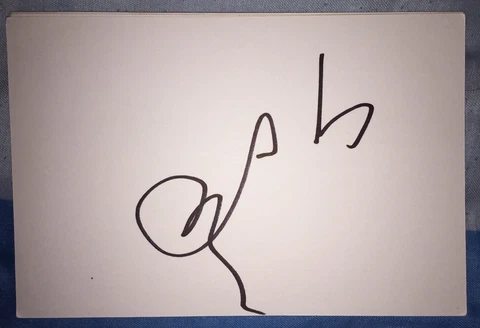 SARAH JESSICA PARKER SIGNED 6X4 WHITE CARD TV FILM AUTOGRAPH SEX AND THE CITY Cover