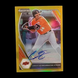 2021 Panini Prizm Christian Encarnacion Strand Gold /10 Auto Autograph - Picture 1 of 2