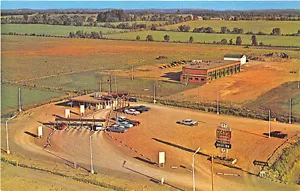 Cartolina Peterborough Canada Cottage Drive Inn Kentucky pollo fritto vecchie auto - Foto 1 di 2