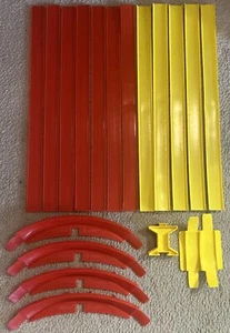 Vintage Johnny Lightning Topper Single Lane Track & Accessory Parts Lot Of 18 - Picture 1 of 4