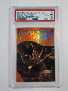 PSA 10 2013 Marvel Fleer Retro Black Panther Intimidation Nation #7 POP 2 - Picture 1 of 2