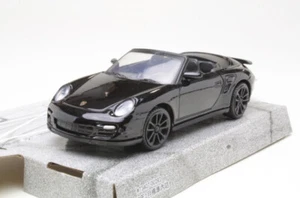 MotorMax Porsche 911 Cabriolet Black 1:43 Scale 4 Inch Diecast Model Car - Picture 1 of 3
