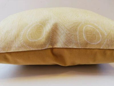 Liberty William Morris Hebe Hera Linen & Velvet Fabric Arts Cushion Cover Yellow - Image 1 of 4