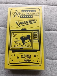 Mickey mouse club VHS, rare Golden Memories tape recorded 1992 - Picture 1 of 2