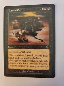 MTG Magic The Gathering Card Rancid Earth Sorcery Black Torment 2002 - Picture 1 of 2