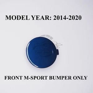 Cubierta de gancho parachoques trasero para BMW Serie 2 F22 F23 M Sport 2012-2020 azul A76 - Imagen 1 de 9