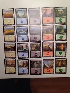 Theros Complete 20 Card NM Basic Land Set Mint Magic the Gathering (MtG) - Picture 1 of 2