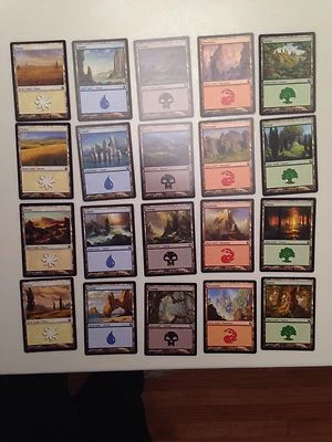Theros Complete 20 Card NM Basic Land Set Mint Magic the Gathering (MtG) - Image 1 of 2