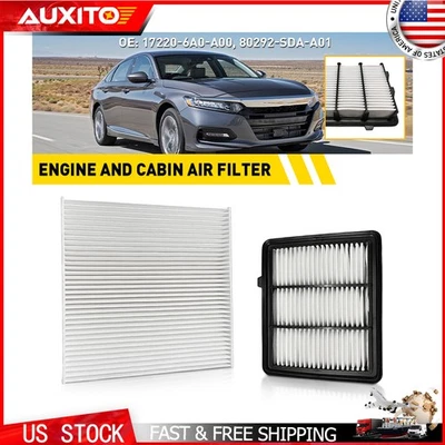 Engine & Cabin Air Filter Combo Kit For 2018-2021 Honda Accord 1.5L Sedan 4-Door - Image 1 of 4