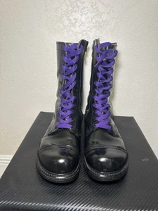 Corcoran 1500 Vintage Cap Toe Springerstiefel Größe 10 schwarz Leder Kampf USA - Bild 1 von 6