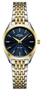 Rotary Ultra Slim Quartz (27mm) Blue Dial / Two-Tone Stainless Steel LB08011/05 - Picture 1 of 3