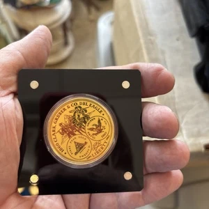 Gold Dream .999 Fine Gold 1/200 2021 American Mint Proof Clark Gruber See Pics - Picture 1 of 3