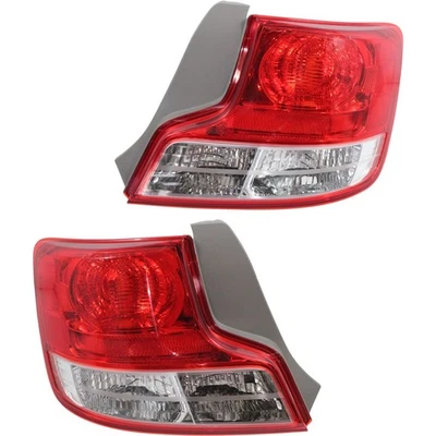 Halogen Tail Light Set For 2012-2013 Scion tC Clear & Red Lens 2Pcs - Image 1 of 4
