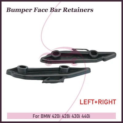 Kit de soporte lateral de cubierta de parachoques delantero de 2 piezas para BMW 435i/xDrive Gran Coupé 2014-16 Foto 1 de 4