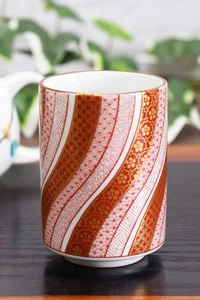 Waza no Kura Elegante Kutani Ware Lujo Taza de Té Brocado Dorado Cerámica Japonesa Ta - Imagen 1 de 8