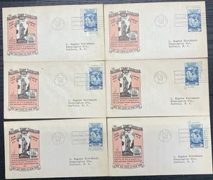#735a Byrd Antarctic Expedition II Ioor cachet First Day covers lot of 6 differe - Picture 1 of 1