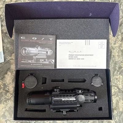 Leupold CQ/T Mark 4 Illuminated Dot 1-3x14mm W/ Mount and Box 52155 Amber - Image 1 of 4