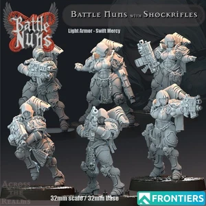 Battle Nuns with Shockrifles V1(x6)/TTRPG/Wargaming/Grimdark/Across the Realm - Picture 1 of 2