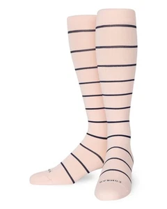 Comrad Nylon Knee High Socks - 20-30mmHg Firm Compression Socks Medium Rose/N... - Picture 1 of 6