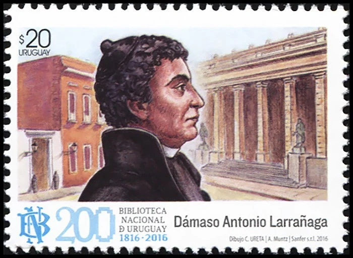Uruguay 2016. 200 Years of the National Library of Uruguay (MNH OG **) Stamp - Image 1 of 1