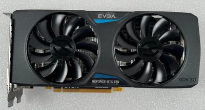Tarjeta de gráficos EVGA NVIDIA GeForce GTX 970 4GB 04G-P4-2974-KR; PROBADA Foto 1 de 4