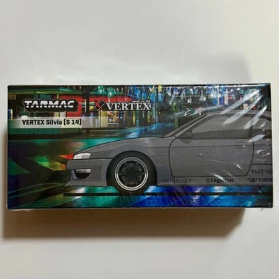 Tarmac Works 1 64 VERTEX Nissan Silvia S14 Gris - Imagen 1 de 4