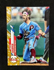 2020 Topps #250 Bryce Harper Gold Star SP - Picture 1 of 2