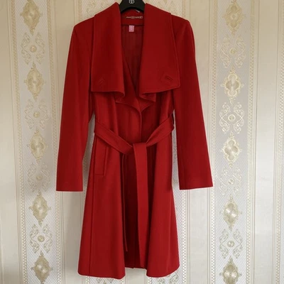 Eleganter Damenmantel Basler Loro Piana 100% Wolle Italien Gr38 Rot Top Zustand  - Bild 1 von 4