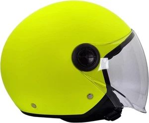 BHR 832 - Casco Minimal Omologato ECE 22.06 Giallo Fluo Demi Jet - Foto 1 di 4
