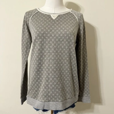 Camisa mujer dobladillo e hilo gris manga larga talla pequeña  Foto 1 de 4