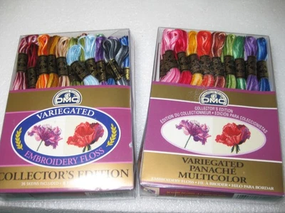 2 BOXES DMC VARIEGATED Embroidery Floss Collectors Edition 72 Skeins mixed color - Image 1 of 4