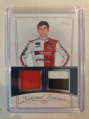 2016 Panini National Treasures 14/25 Ryan Blaney RC Sheetmetal Firesuit - Image 1 of 2