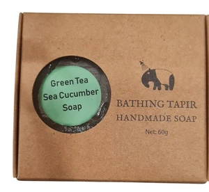 Natural Organic Green Tea Sea Cucumber Soap Bars Made in Malaysia SET OF 5 - Picture 1 of 1