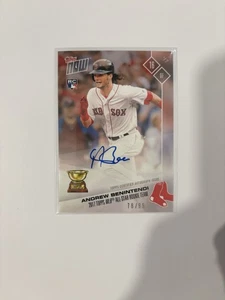 2017 Topps Now - Andrew Benintendi #/99 Autographs (AU, RC) - Picture 1 of 2