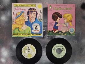 Vintage 1976 The Fairy Princess Talking Story Record and Book Magic Media Lot - Imagen 1 de 5