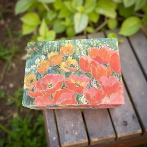 Floral MUSICAL MEMORIES By The American Music Box Company BT4 - Picture 1 of 4