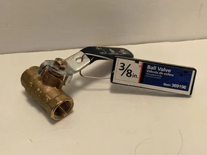 BALL VALVE 3/8 inch Threaded Ends Item #369196 AMERICAN VALVE New with tag - Picture 1 of 3