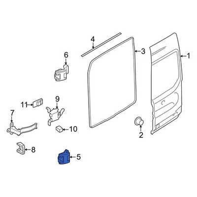 For Ford Transit-150 2016-2024 Ford CK4Z6122811D Front Left Lower Door Hinge Foto 1 de 4