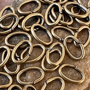 Saltos ovalados de latón envejecido 20 g 50 anillos de salto #GARBALI - Imagen 1 de 5