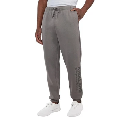 Kirkland подпись унисекс серый логотип Jogger брюки боковые карманы размер S/M новый с Ярлыками - Изображение 1 из 4