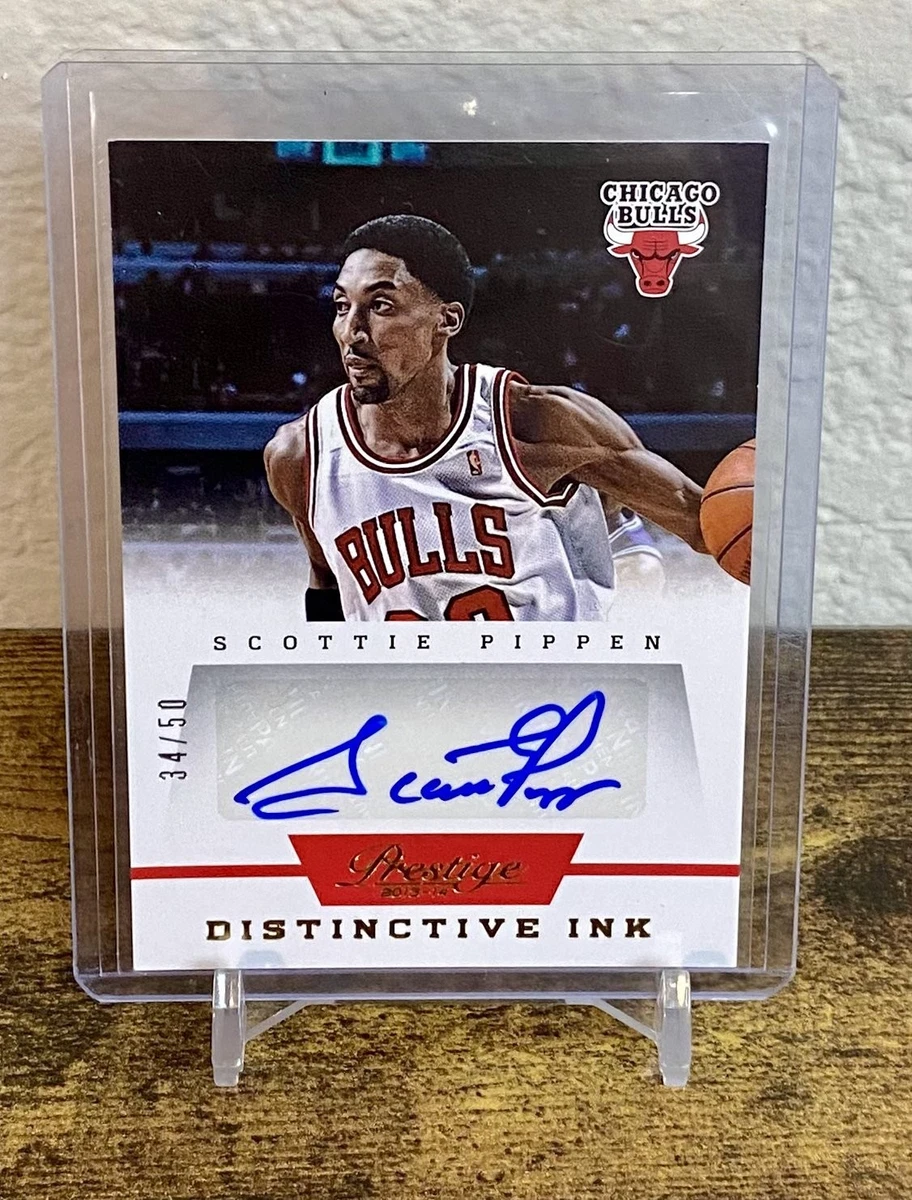 Scottie Pippen Chicago Bulls Autographed Basketball Trading Cards